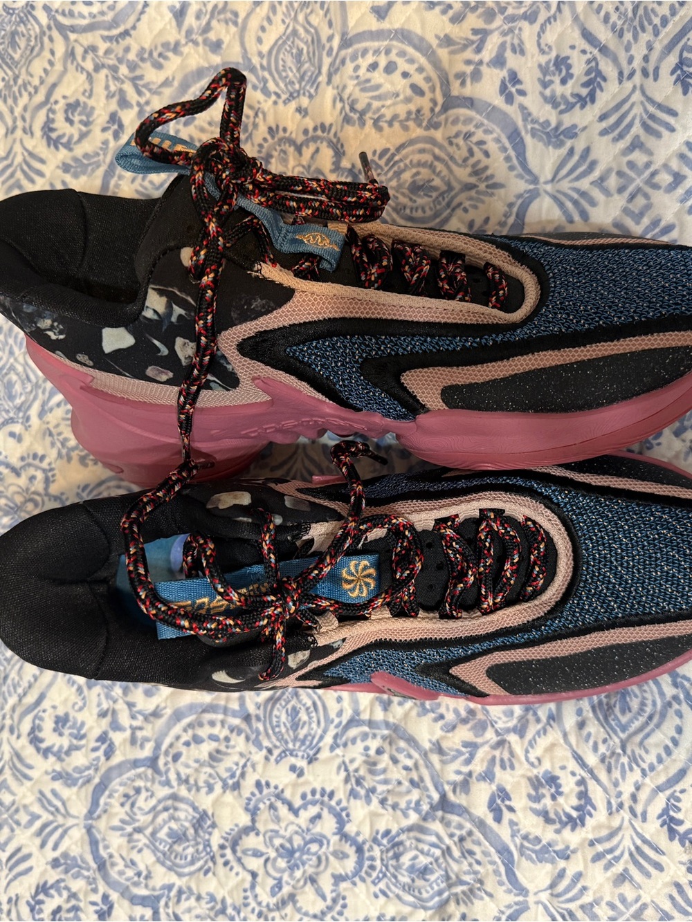 Nike Women’s Cosmic Unity 2 Basketball  Sneakers - Pink/Blue/Black